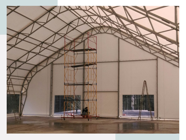 Шатровые ангары в Благовещенске