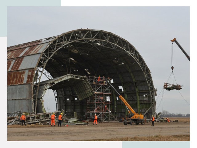 Демонтаж ангаров в Благовещенске